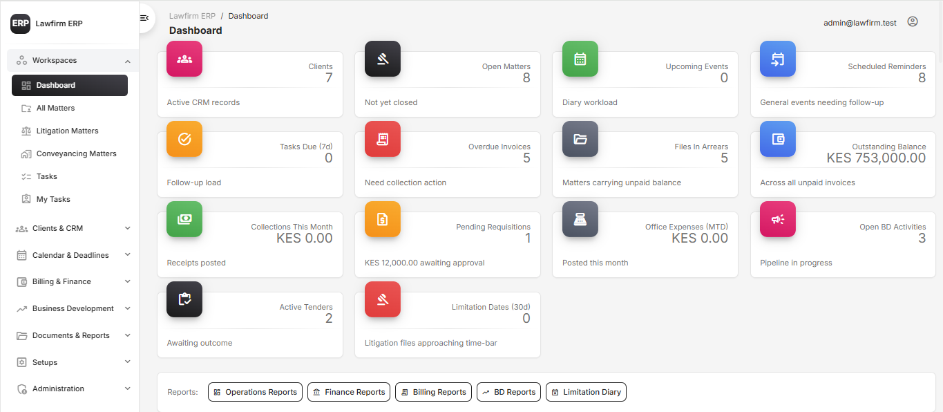 Screenshot of Mugenya Law Portal