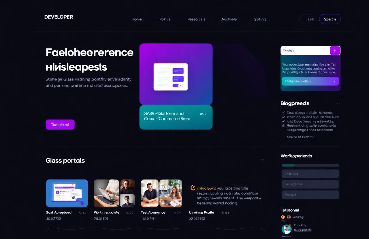 Developer Portfolio Website thumbnail 3