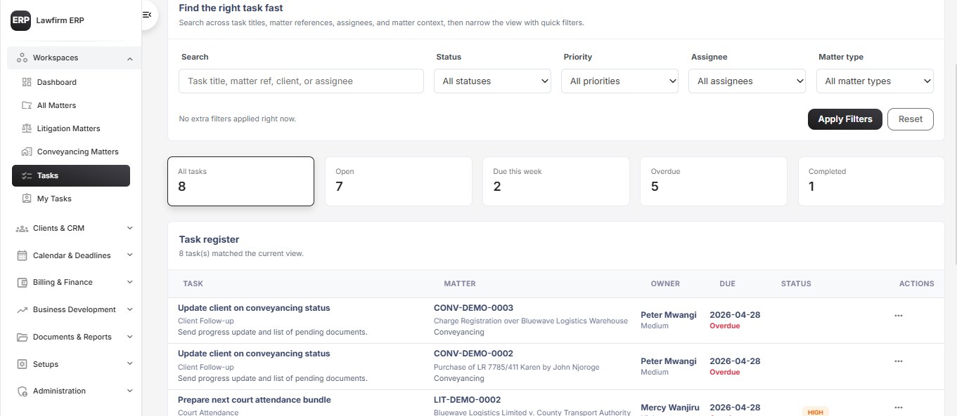 LawFirm ERP - Complete Law Practice Management System thumbnail 3